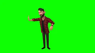 كروما رجل غاضب كرتون للمونتاج 