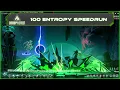 Lambda - 100 Entropy Speedrun (6:17 IGT / 14:00 RTA) | Blazblue Entropy Effect