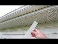 Installing security cameras under eave with vinyl soffit