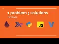 1 problem 5 solutions - fizzBuzz Python vs V vs JS vs Elixir vs Haskell