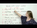 Spelling Pronunciation - Words with Silent Letters