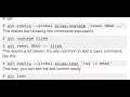git aliases