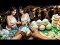 Live from Night Market First-Person Coconut Peeling Customer Service No Voiceover