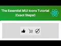 The Essential MUI Icon Tutorial Exact Steps