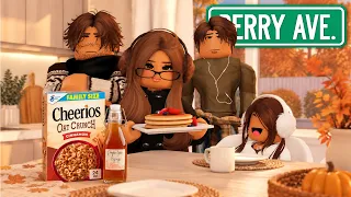 OUR FAMILY OF FOUR FALL MORNING ROUTINE! π *CHAOTIC SCHOOL MORNING* | BERRY AVENUE ROBLOX ROLEPLAY