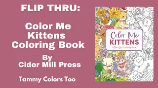 New Release Flip Thru Color Me Kittens by Cider Mill Press