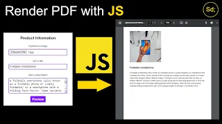 Build a product info paper app with JavaScript render PDF with JS