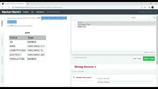HackerRank SQL Average Population SQL Learning