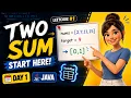 Two Sum LeetCode 1 Java Telugu DSA Kickstart Day 1