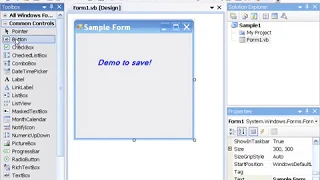 VB Visual basic 2008 Saving Executing Projects - Modifications Re saving