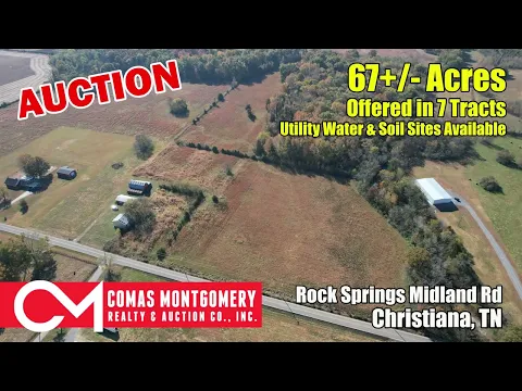 Download MP3 67+/- Acres Offered in 7 Tracts For Sale in Christiana, TN - AUCTION 2/11/23