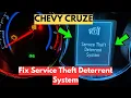 How To Fix Chevy Cruze Service Theft Deterrent System Warning