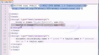 JavaScript Tutorial Object Initializers