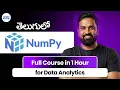NumPy Full Course 2026 NumPy Python for Data Analytics Beginners Learn in 1 Hours in Telugu