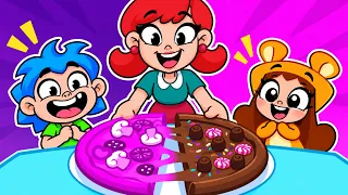 Let's Make and Share Pizza! 🍕🩷🖤 Pink VS Black and Pizza Stories MIX | Fun Kids Cartoons