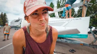 How Many Quacks Does it Take to Launch a 32’ Trimaran? | Sailing Soulianis – Ep. 120