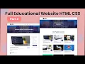 How To Make Responsive Educational Website Design Using HTML And CSS Step By Step Part 4