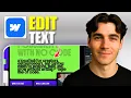 How To Edit Text In Webflow Tutorial 2026