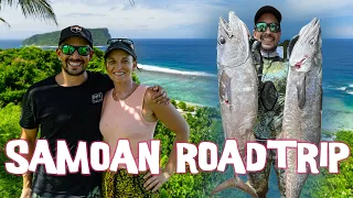 Exploring Samoa: Spearing Dogtooth Tuna and Cooking on a Traditional Umu  (Sailing Popao) Ep.62
