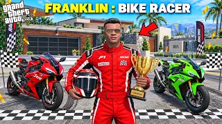 Franklin's Journey to Become the BEST Bike Racer In GTA 5 | JSS GAMER