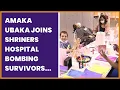 AMAKA UBAKA JOINS SHRINERS HOSPITAL BOMBING SURVIVORS IN BOSTON