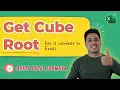 Calculate Cube Root Excel Formula Learn Excel