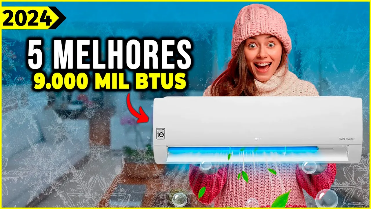Os 5 Melhores Ar condicionado 9000 BTUs De 2023! // Tem Barato, inverter 9000 e Outros