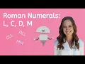 Teach Me About the Roman Numerals L C D M