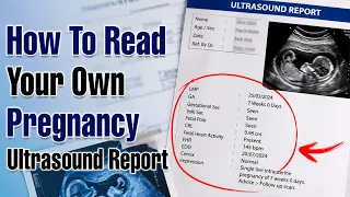 How To Read Your Own Pregnancy Ultrasound Report | Complete Detail Explanation #pregnancytips