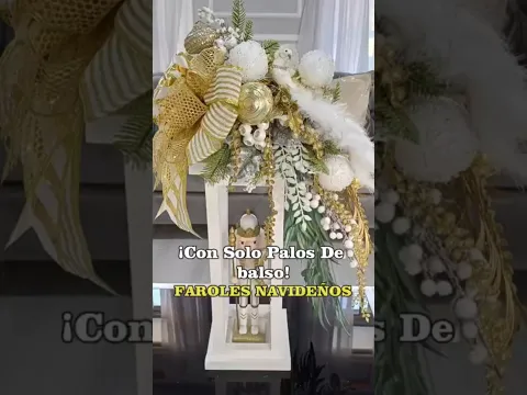 ¡Inteligente IDEA😱 de Hacer Faroles Navideños Con Palos De Balso!