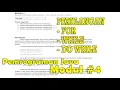 Perulangan - Praktikum Pemrograman Java Modul