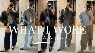 WHAT I WORE IN A WEEK | Chic Everyday Autumn Outfits