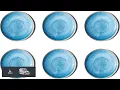 Coastal Reactive NewWave Melamine Dinner Plate Blue 10 5 Set