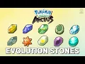 Pokemon Legends Arceus - Complete In-Depth Evolution Stones Guide