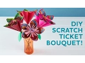 How to Make a Valentine s Day Bouquet with Scratch Tickets