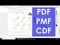 Probability Density Function Probability Mass Function Cumulative Density Function PDF PMF CDF