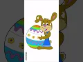 Easter Bunny Coloring Page Happy Easter