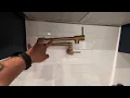 Delta Faucet Contemporary Wall Mount Pot Filler Faucet Gold Pot Filler Kitchen Faucet Review