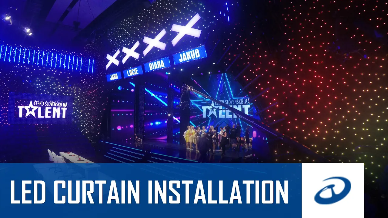 LED Pixel Curtains at Czechoslovakia's Got Talent 2016 Finals