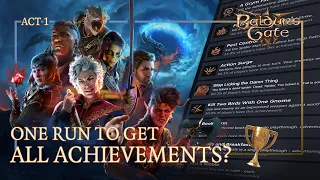 Can You Get All 54 Baldur’s Gate 3 Achievements In One Run? - Act 1