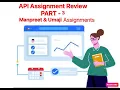 API Assignment Review Part 3 Manpreet and Umaji Api Assignment