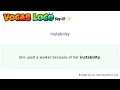 Instability - English Pronunciation Definition Synonyms Antonyms Example Sentence