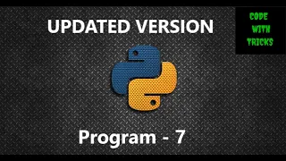 Python Programming no - 7 for absolute beginners python practice even or odd