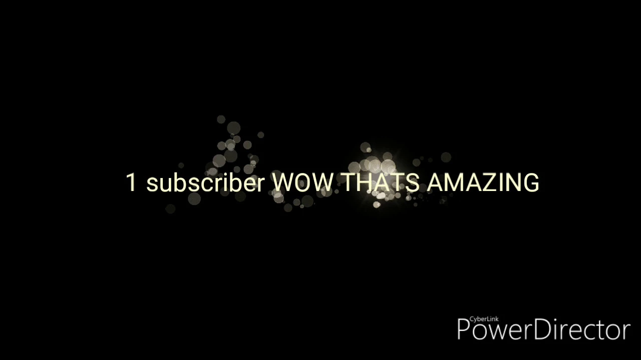 I GOT... 1 SUBSCRIBER YYAYY