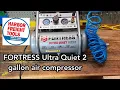 FORTRESS Ultra Quiet 2 gallon air compressor - review