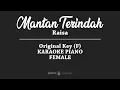 Mantan Terindah - Raisa (FEMALE KARAOKE PIANO COVER)