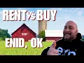 Enid Oklahoma - RENTING VS BUYING Looking at the NUMBERS and Hidden Costs of Living in Enid OK