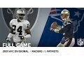 2001 AFC Divisional Round Raiders vs Patriots Tuck Rule Game NFL Full Game
