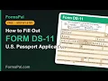 How to Fill Out Form DS-11 U S Passport Application Step by Step
