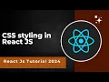 CSS styling in react js CSS in react js React JS tutorial in Hindi 2024